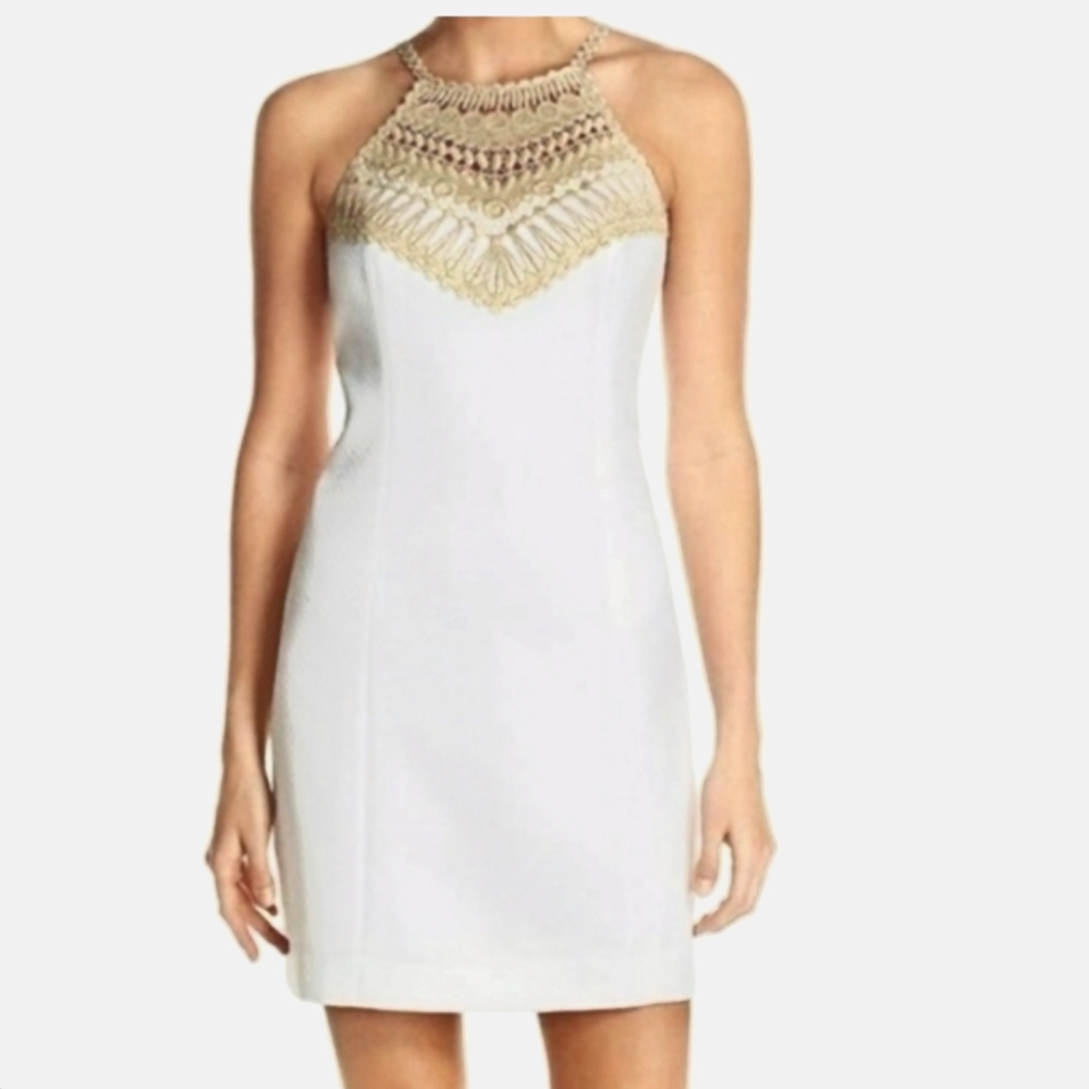 ❤️‍🔥 HTF - Lilly Pulitzer White Pearl Shift - 12
